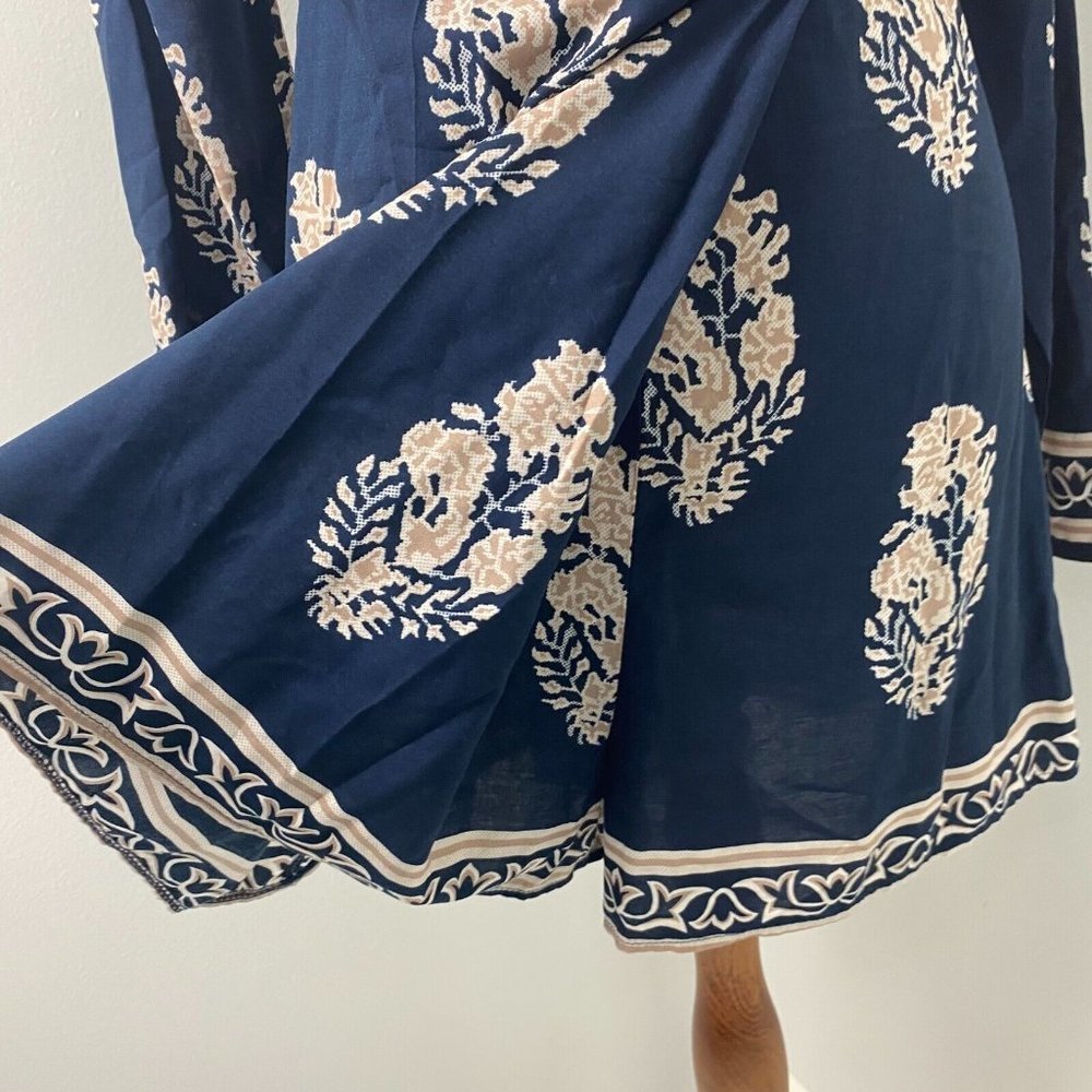 Angel Biba Size 10 Romper Wrap Long Sleeve Lightweight Paisley - Picture 4 of 9